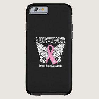 SURVIVOR - Breast Cancer Butterfly Tough iPhone 6 Case