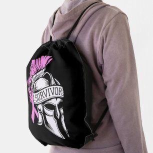Survivor Breast Cancer Drawstring Bag