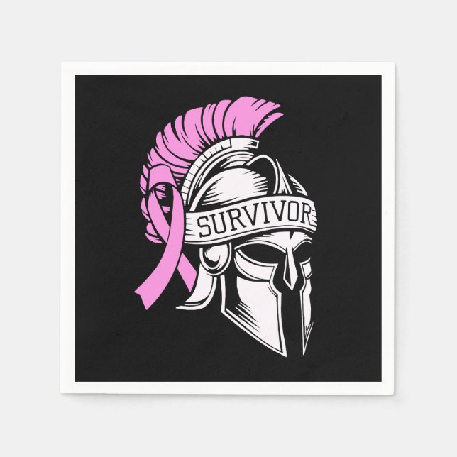 Survivor Breast Cancer  Napkins (Front)