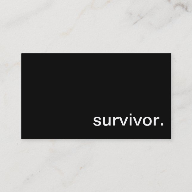 Survivor Business Card (Front)