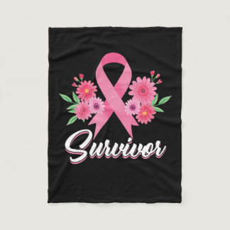 Survivor Cancer Survivor Awareness Cancer Survivor Fleece Blanket
