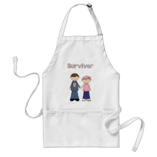 Survivor Cartoon Adult Apron