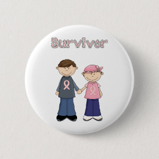 Survivor Cartoon Button