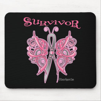 Survivor Celtic Butterfly - Breast Cancer Mouse Pad
