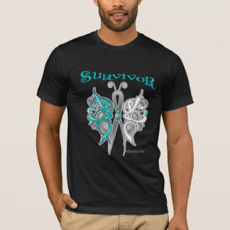 Survivor Celtic Butterfly - Cervical Cancer T-Shirt