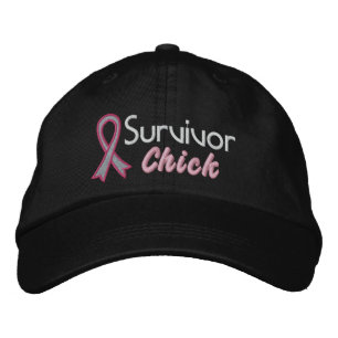 Survivor Chick - Breast Cancer Embroidered Baseball Hat