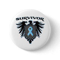 Survivor Crest For Prostate Cancer Survivors Button