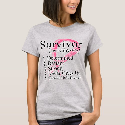 Survivor Definition _ Breast Cancer T_Shirt