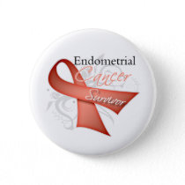 Survivor - Endometrial Cancer Button
