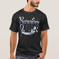 Survivor Esophageal Cancer Awareness Butterfly T-Shirt