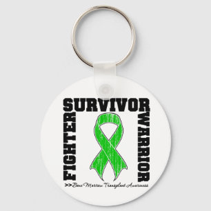 Survivor Fighter Warrior Bone Marrow Transplant Keychain