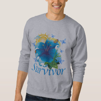 Survivor flower blue sweatshirt