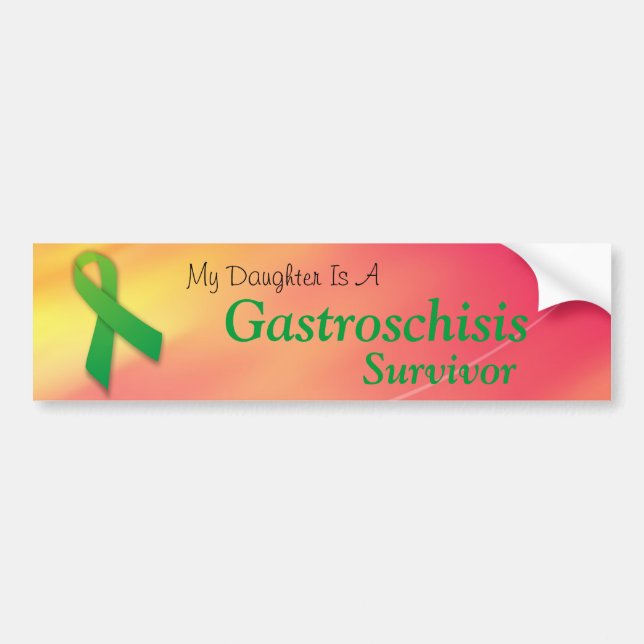 "Survivor" Gastroschisis Daughter Bumper Sticker (Front)