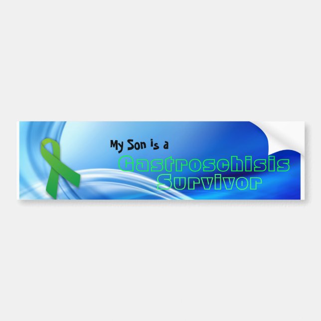 "Survivor" Gastroschisis Son Bumper Sticker (Front)