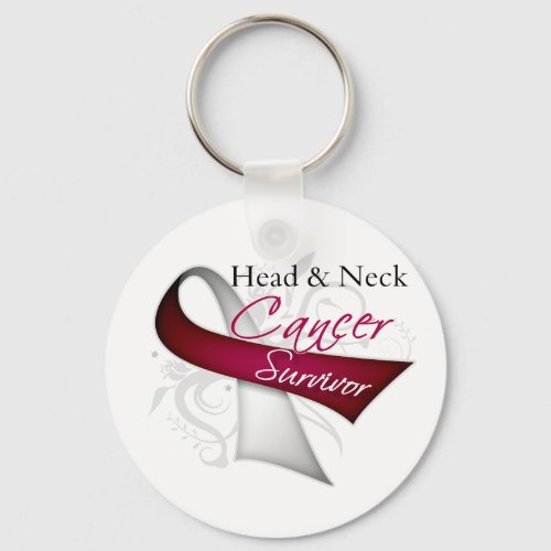 Survivor _ Head and Neck Cancer Keychain