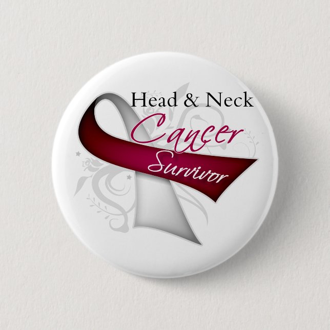 Survivor - Head and Neck Cancer Pinback Button (Front)