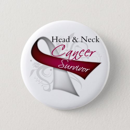 Survivor _ Head and Neck Cancer Pinback Button