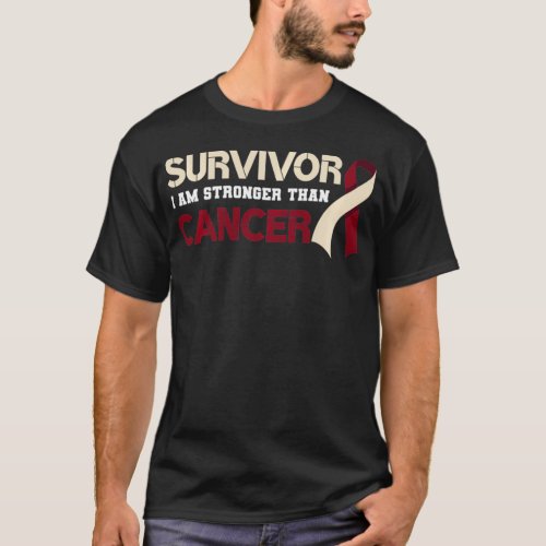 Survivor Im Stronger Than Oral Head  Neck Cancer T_Shirt