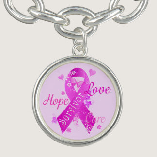Survivor Love Hope Cure Charm Bracelet
