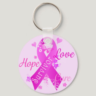 Survivor Love Hope Cure Keychain