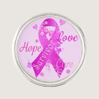 Survivor Love Hope Cure Lapel Pin