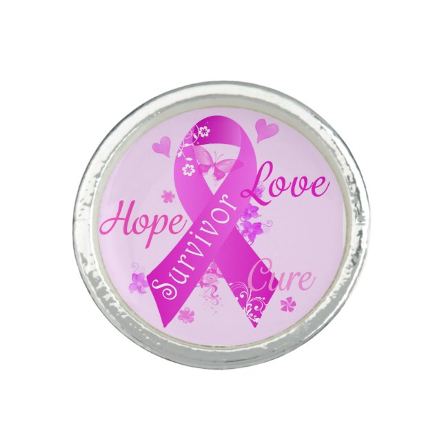 Survivor Love Hope Cure Ring (Front)