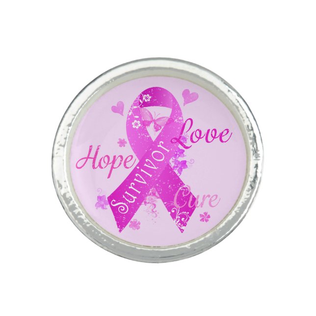 Survivor Love Hope Cure Ring (Front)