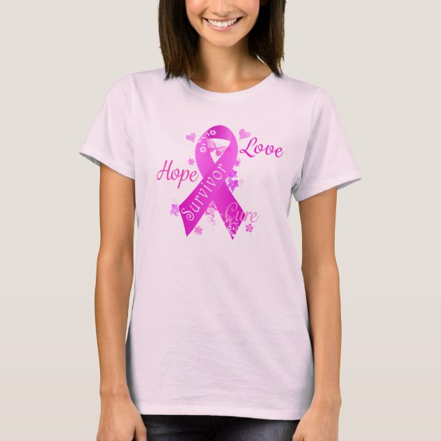 Survivor Love Hope Cure T-Shirt (Front)