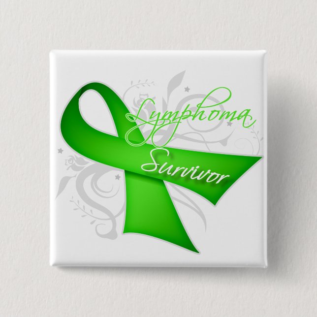 Survivor - Lymphoma Button (Front)