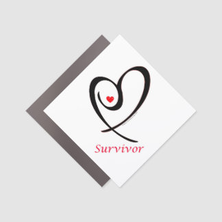 SURVIVOR MAGNET- celebrate surviving Breast Cancer Car Magnet