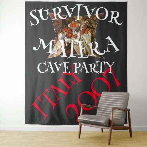 SURVIVOR MATERA CAVE PARTY WINE MIXER TAPESTRY