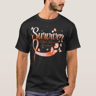 Survivor Multiple Sclerosis Awareness Butterfly T-Shirt
