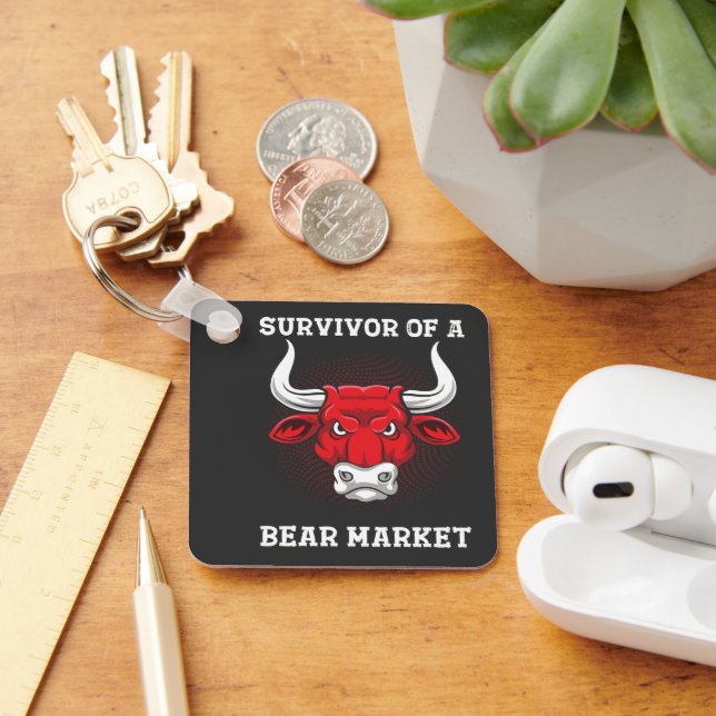 Survivor Of A Bear Market Keychain (Desk)