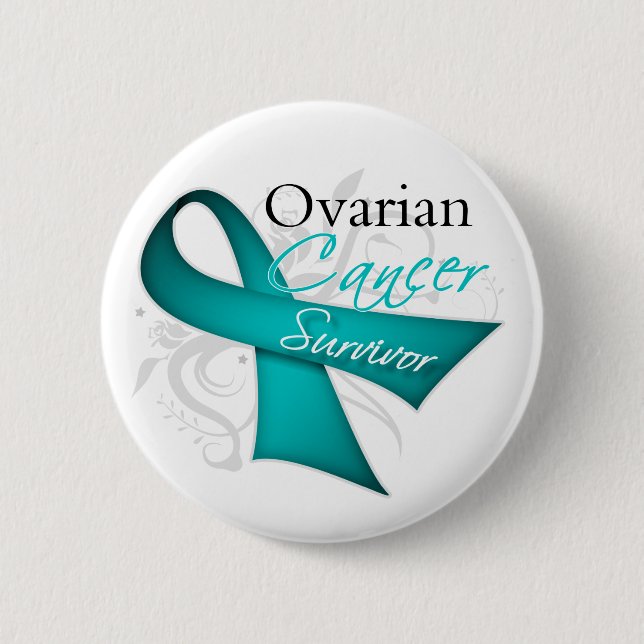 Survivor - Ovarian Cancer Button (Front)