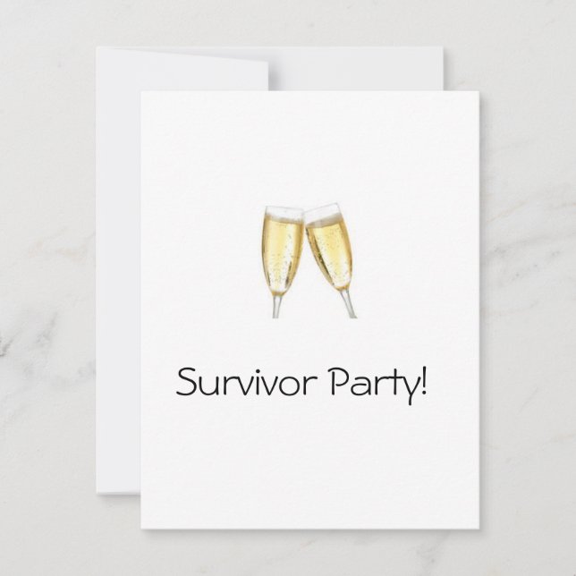 Survivor Party Invitation (Front)