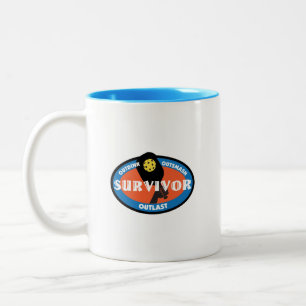 Survivor Pickleball Two-Tone Coffee Mug