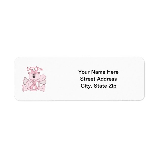 Survivor (pink bear) label (Front)