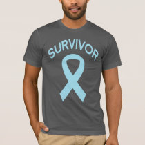 Survivor Prostate Cancer Blue Ribbon t-shirt