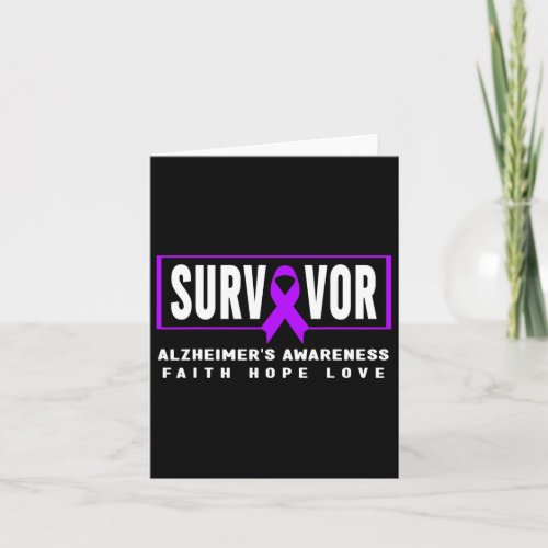 Survivor _ Purple Heimers Awareness  Card