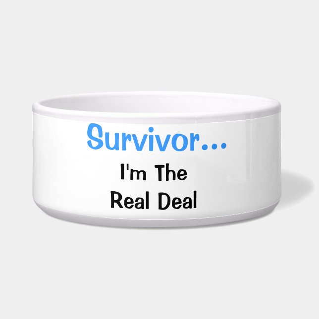 Survivor Real Deal Pet Bowl (Front)