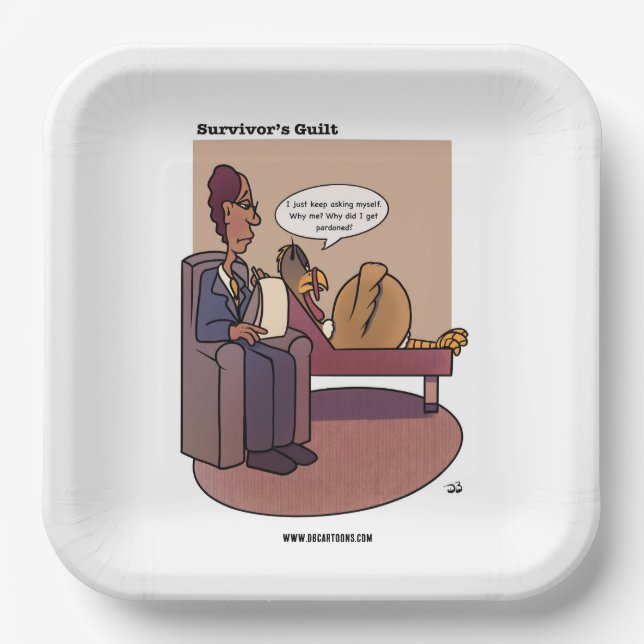 Survivor‘s Guilt Paper Plates (Front)