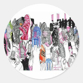 Survivor Salute Classic Round Sticker