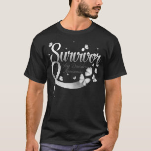 Survivor Sleep Disorders Awareness Butterfly T-Shirt