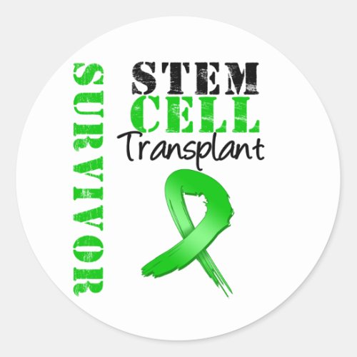 Survivor _ Stem Cell Transplant Classic Round Sticker