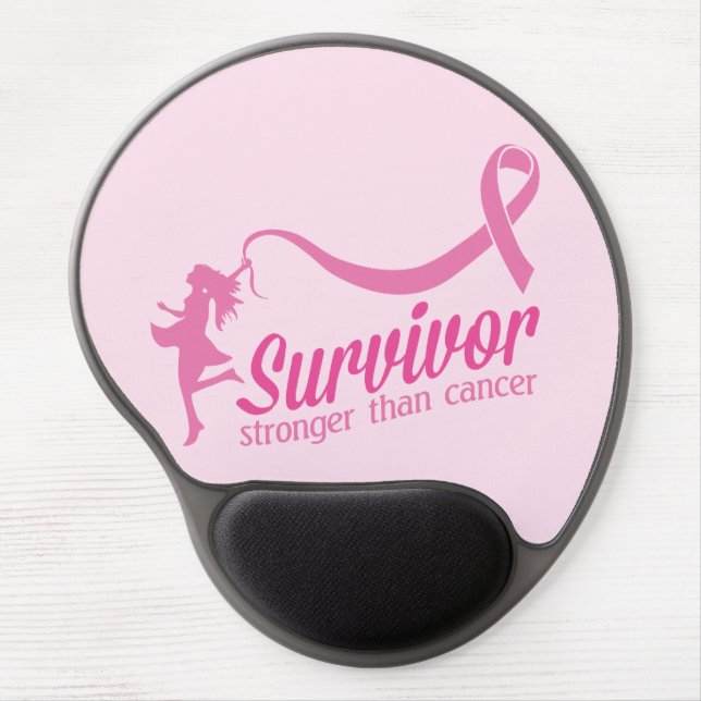 Survivor Stronger Than Cancer Gel Mouse Pad (Front)