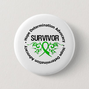 Survivor Traumatic Brain Injury Pinback Button