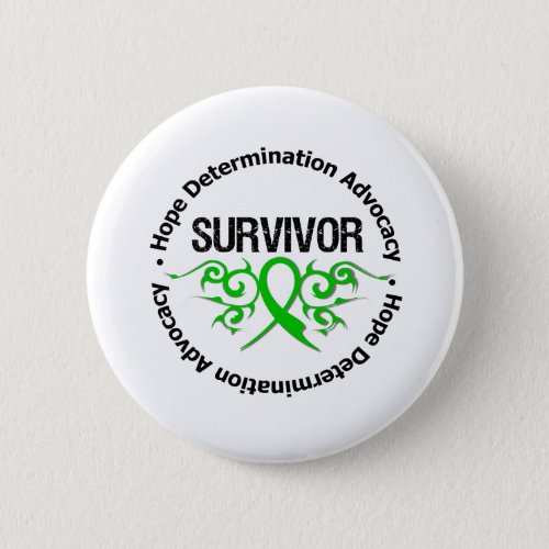 Survivor Traumatic Brain Injury Pinback Button