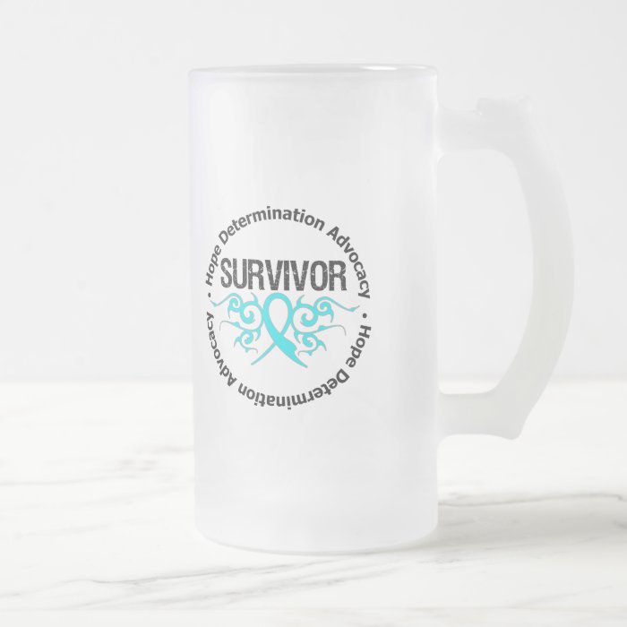 Survivor Tribal Ribbon Addiction Recovery Mug