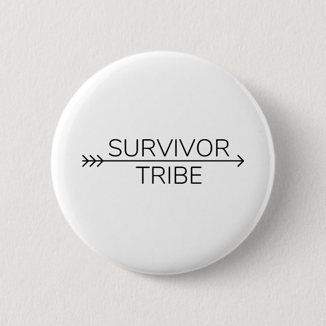Survivor Tribe Logos (black) Button (Front)
