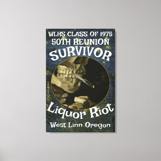 Survivor WLHS 50TH REUNION CLASS 1975 Canvas Print (Front)